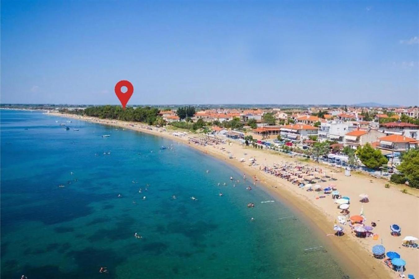 Pine Beach Holiday Home 2 Bedrooms 50 Meters To The Beach Kalyves Polygyrou Kültér fotó
